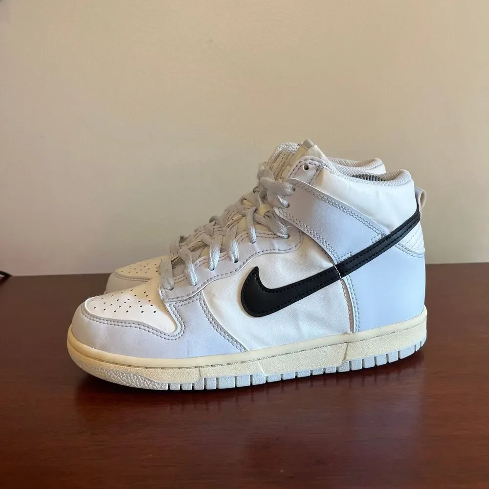 Nike Dunk High Aluminum Light Blue Cream White Shoes Women’s 7 5.5Y DB2179-110